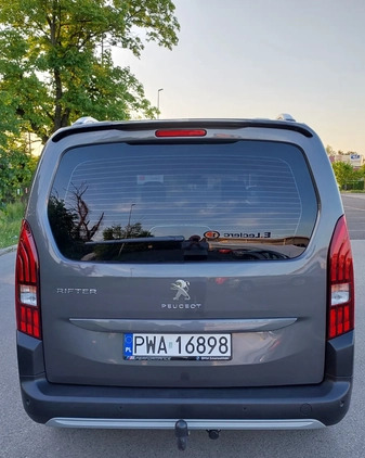 Peugeot Rifter cena 97000 przebieg: 26900, rok produkcji 2021 z Wągrowiec małe 191